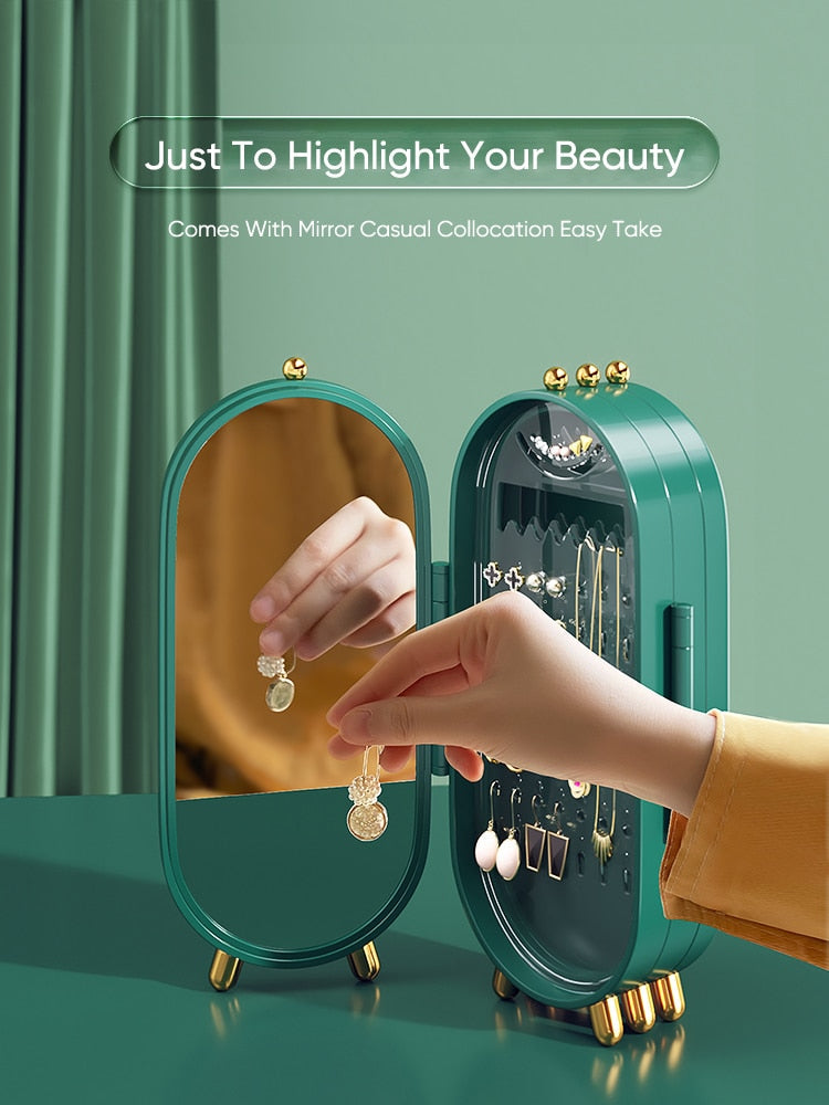 ジュエリー折りたたみ収納ボックス