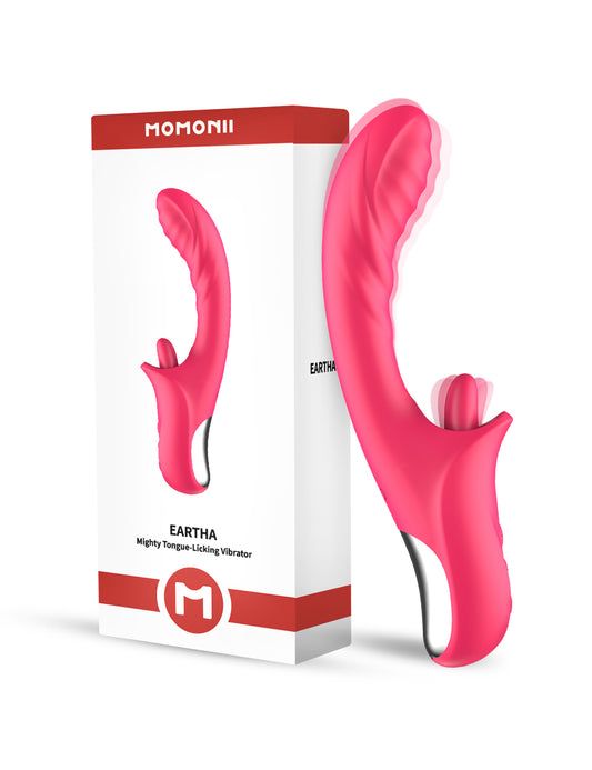 MOMONII Eartha クリバイブ 巨舌舐め・加熱・超激震 一本満足 ダルトグッズ | 大人のおもちゃ